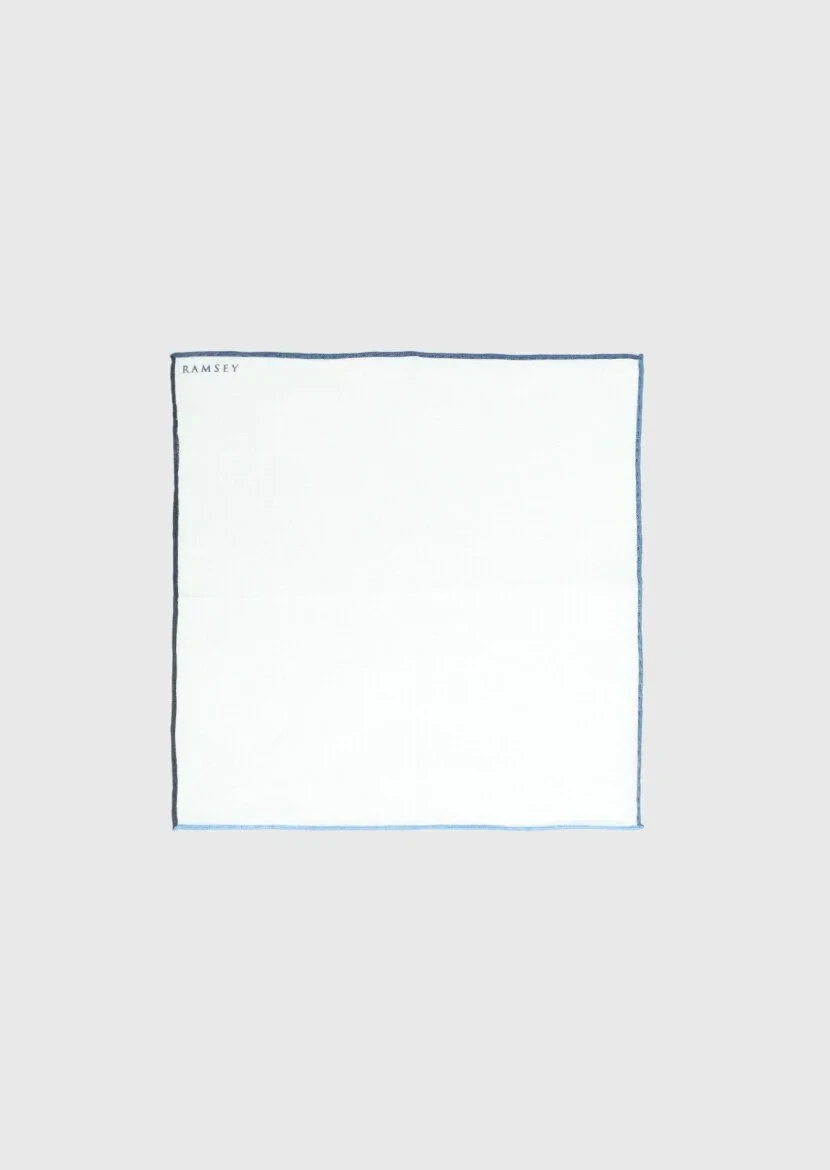 Black %100 Keten Handkerchief - 1