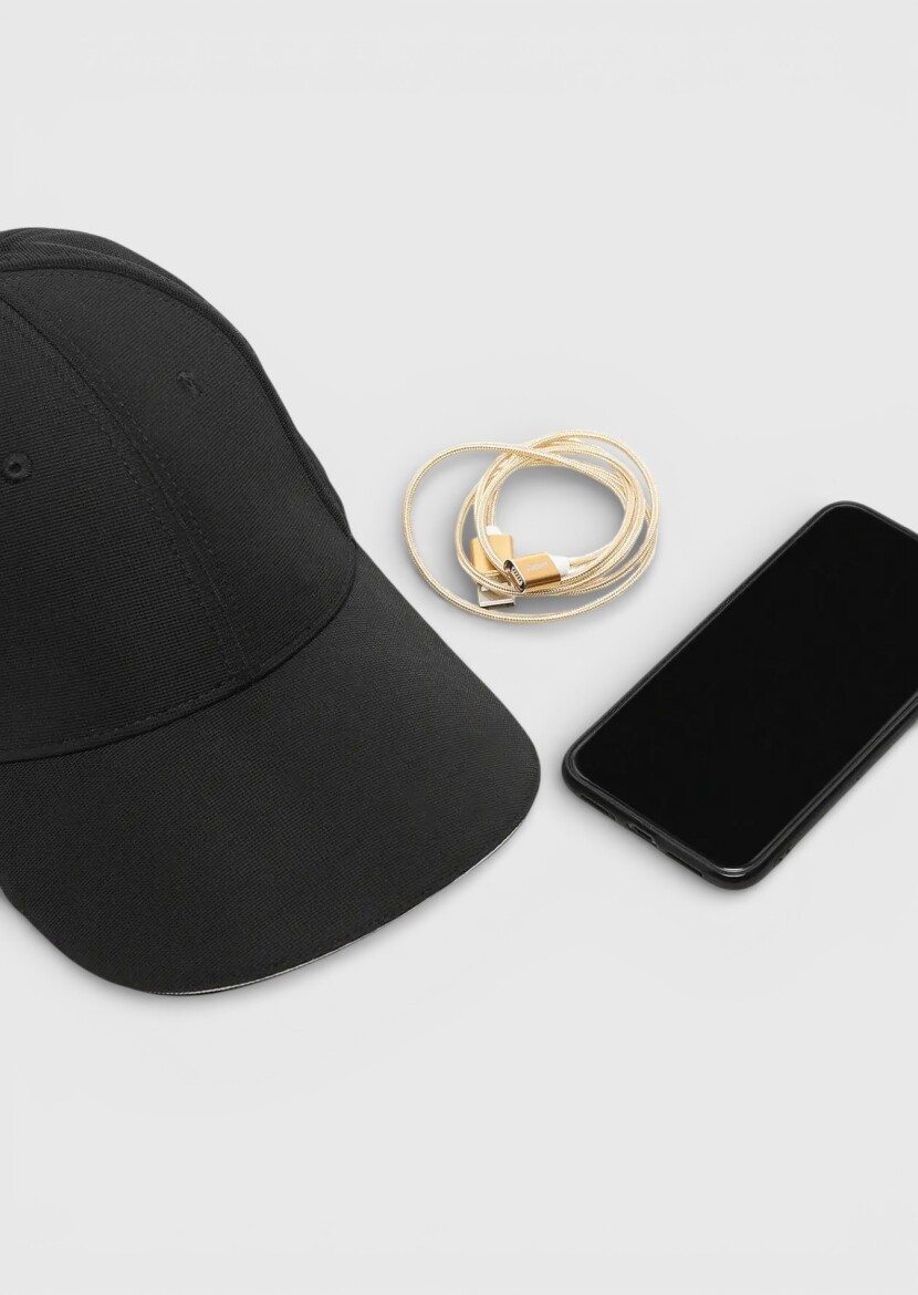 Black %100 Pamuk Hat - 10