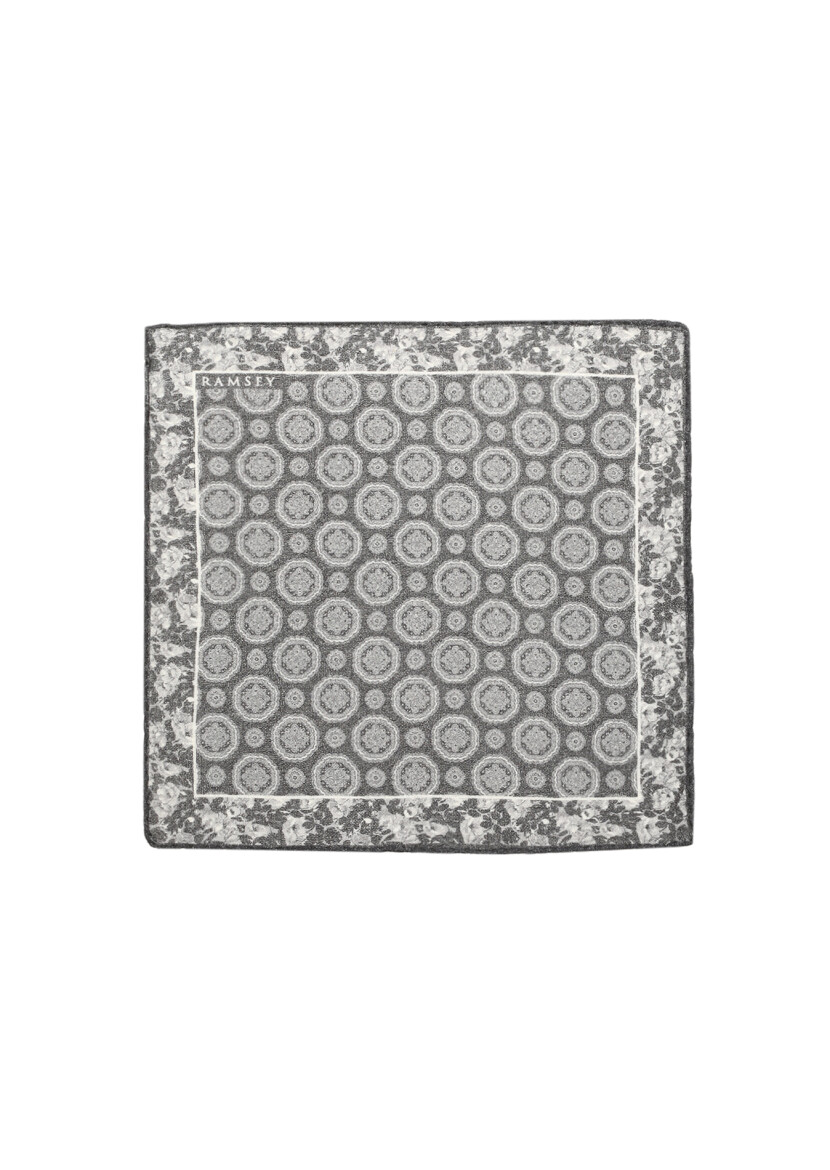 Black %100 Yün Handkerchief 
