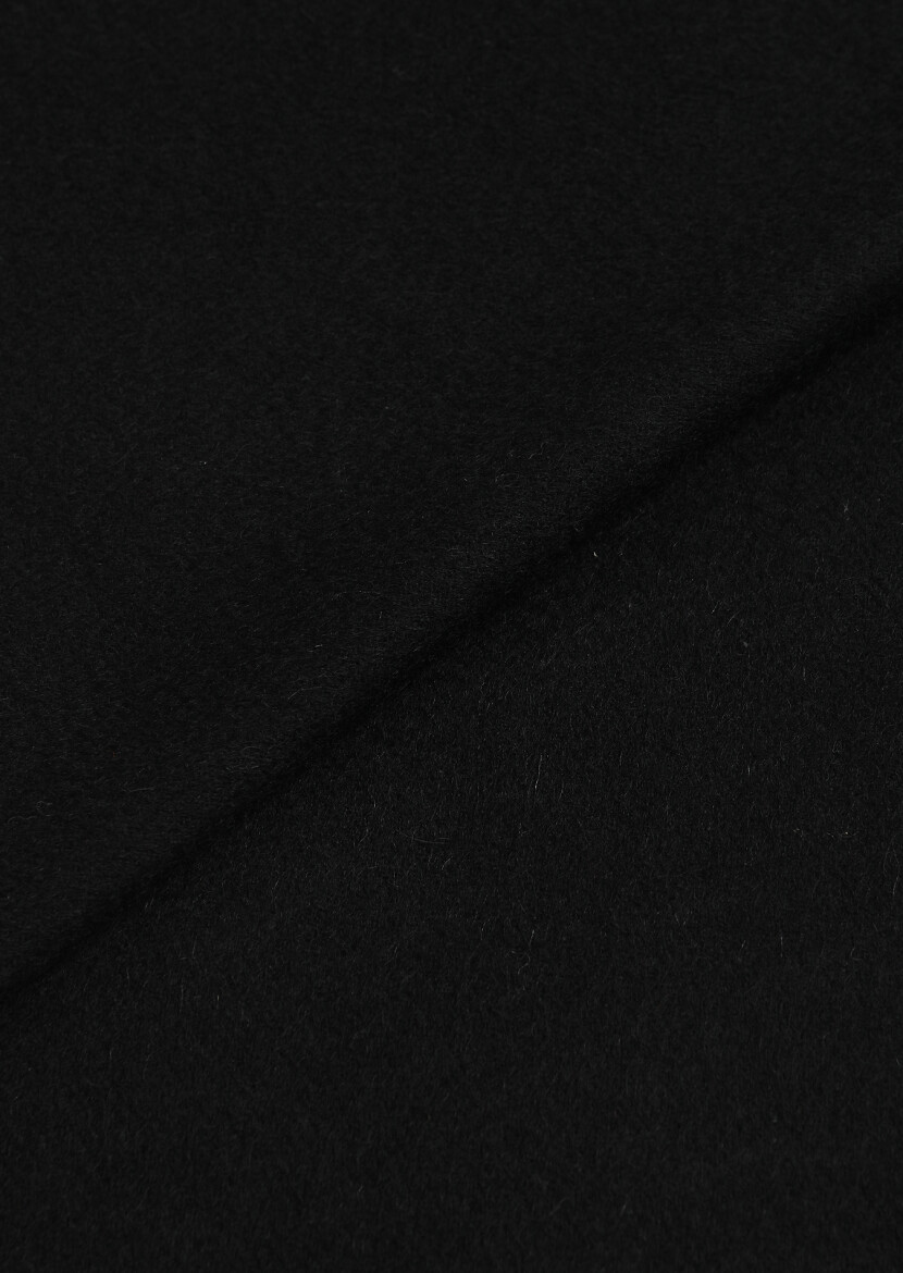 Black %100 Yün Scarf 