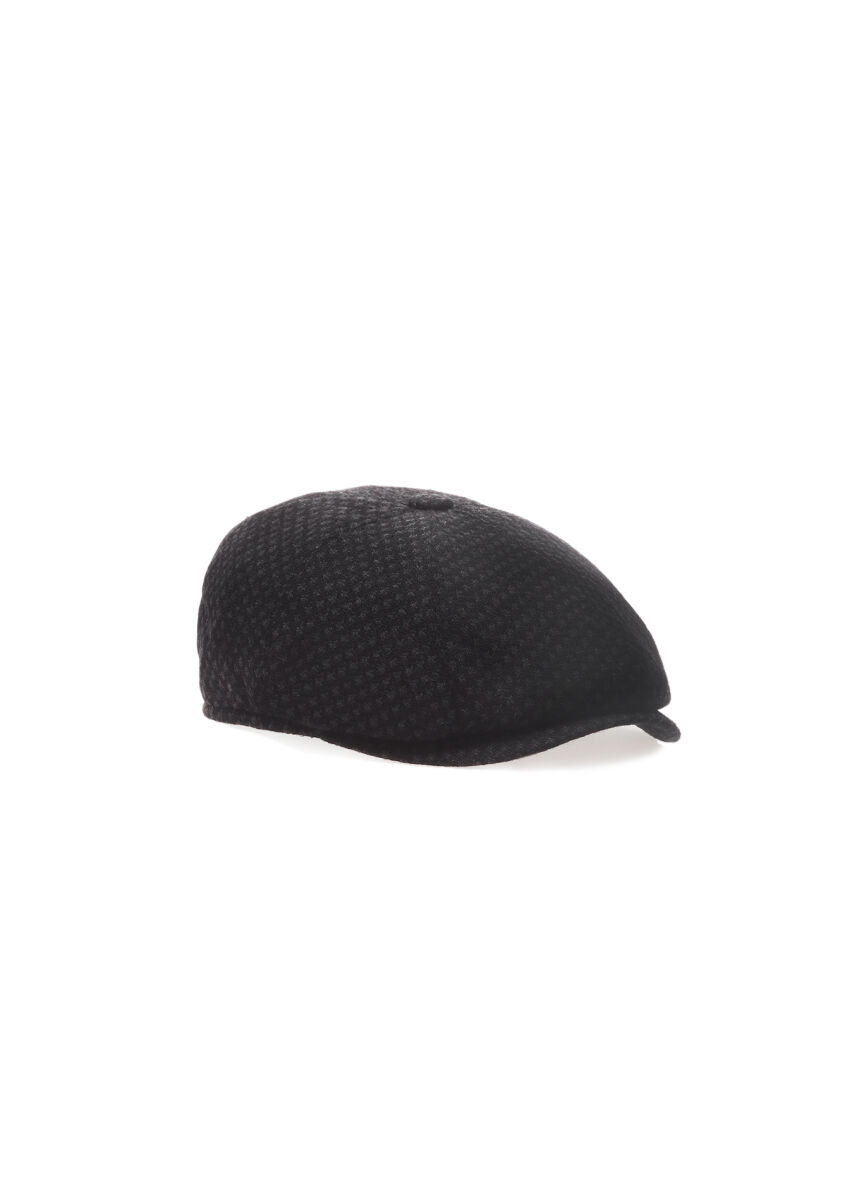 Black %50 Polyester ,%50 Yün Hat - 1
