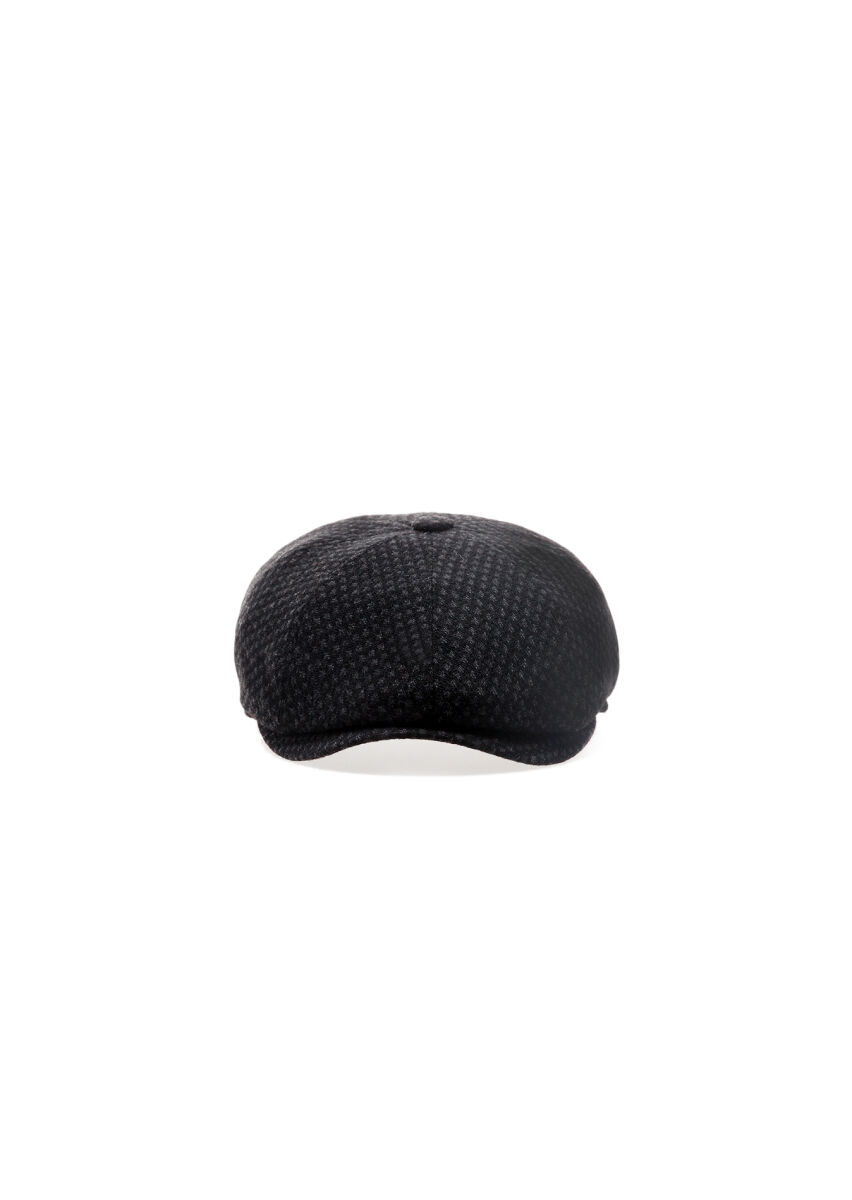 Black %50 Polyester ,%50 Yün Hat - 2