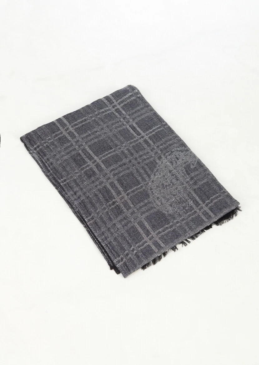 Black %60 Pamuk ,%40 Viskoz Scarf 