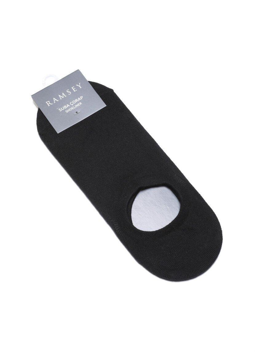 Black %75 Pamuk ,%23 Polyamid ,%2 Elastan Socks 