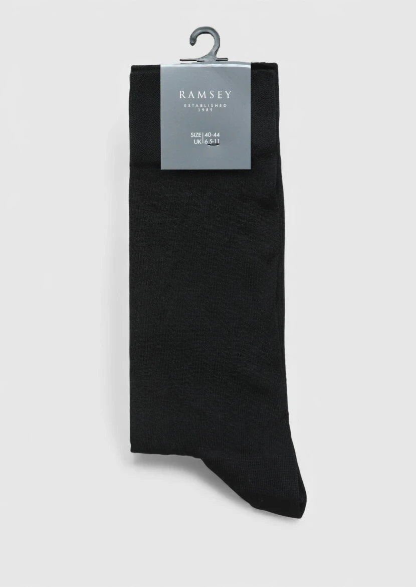 Black %80 Pamuk ,%20 Polyamid Socks - RAMSEY