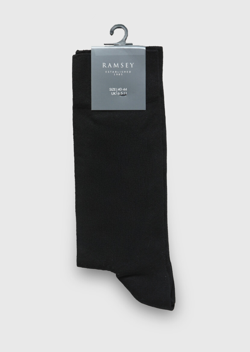 Black %80 Pamuk ,%20 Polyamid Socks 