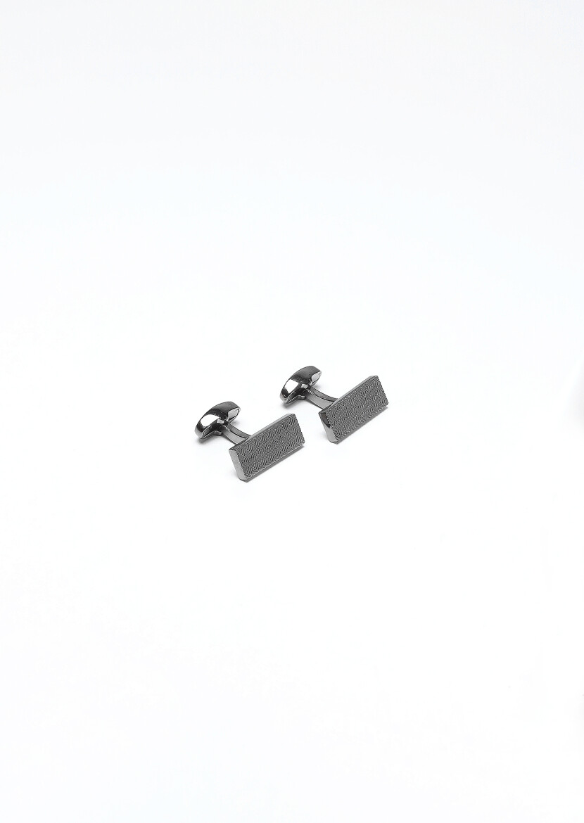 Black Brass Cuff Link - 1