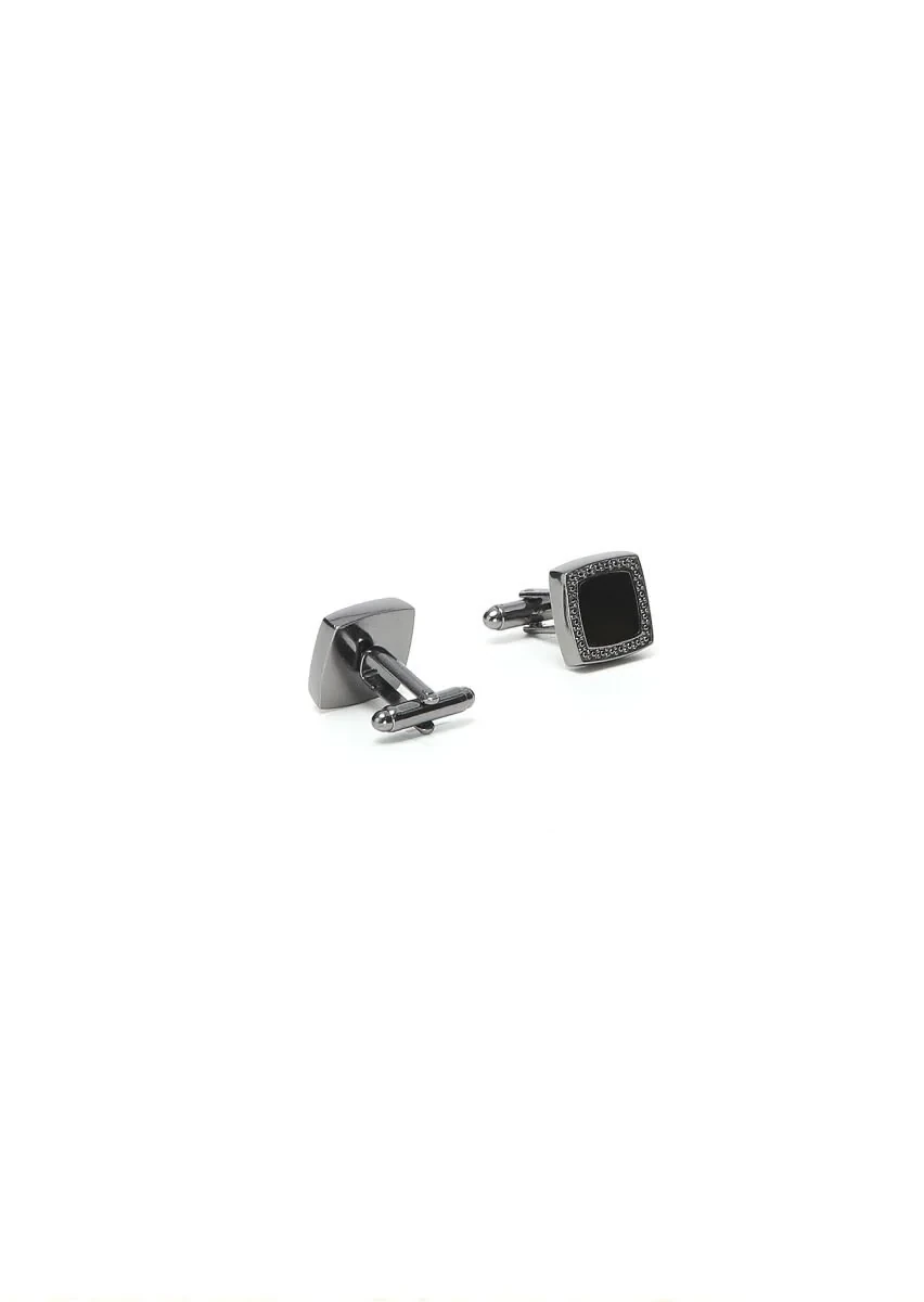 Black Brass Cuff Link - 2