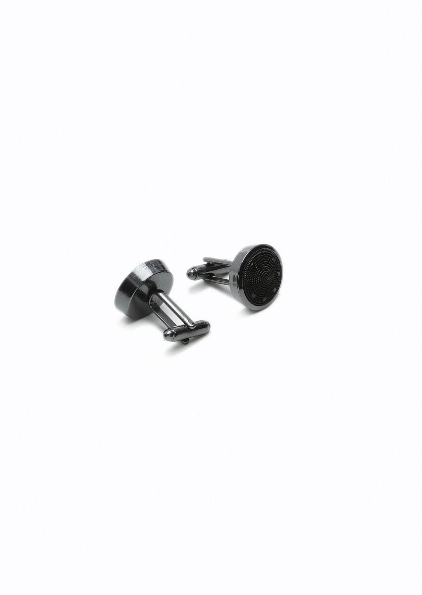 Black Brass Cuff Link - 2