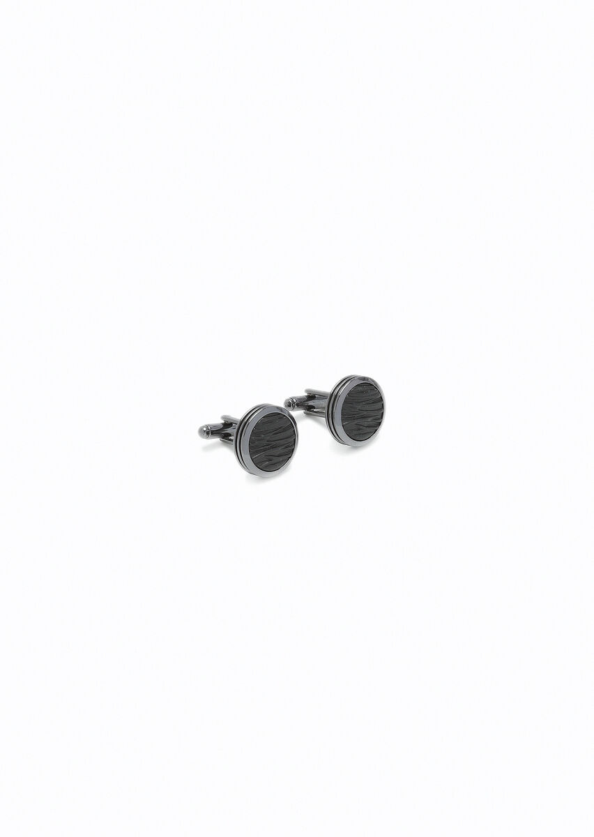 Black Brass Cuff Link - 1