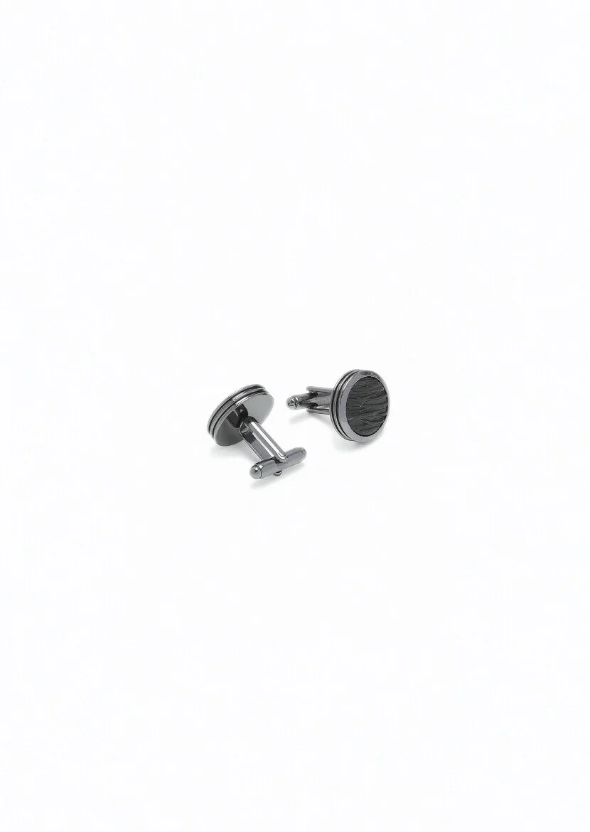Black Brass Cuff Link 