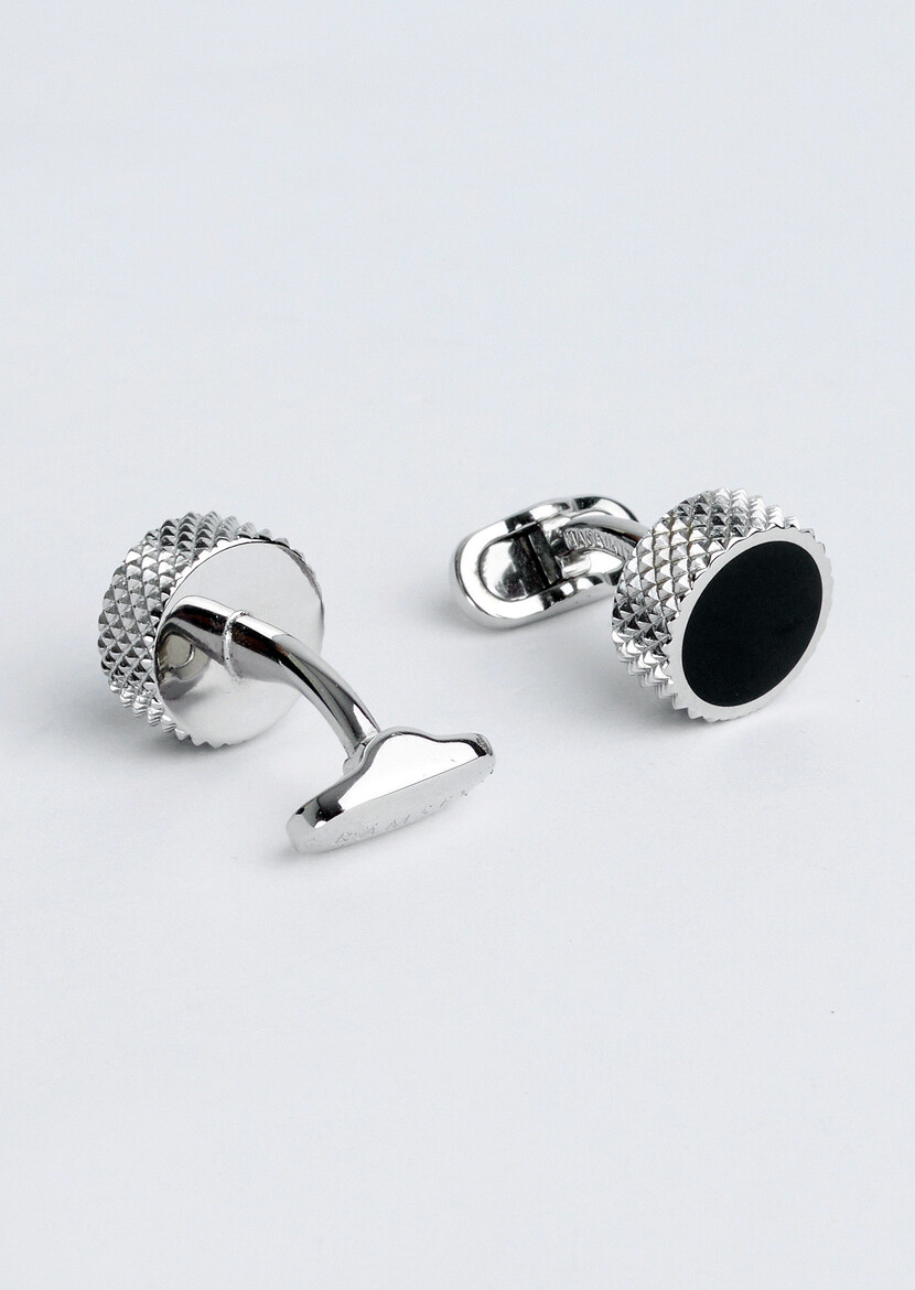 Black Brass Cuff Link - 2