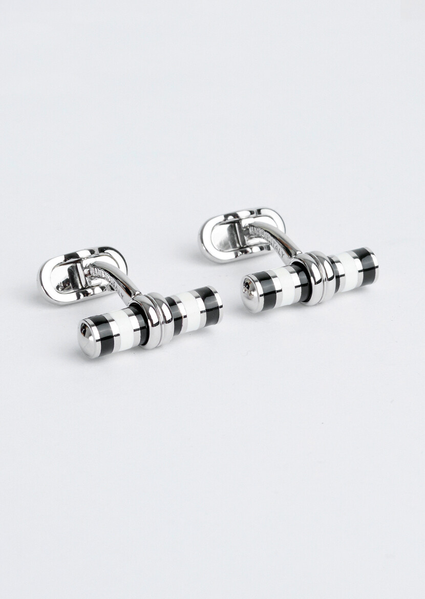 Black Brass Cuff Link - 1
