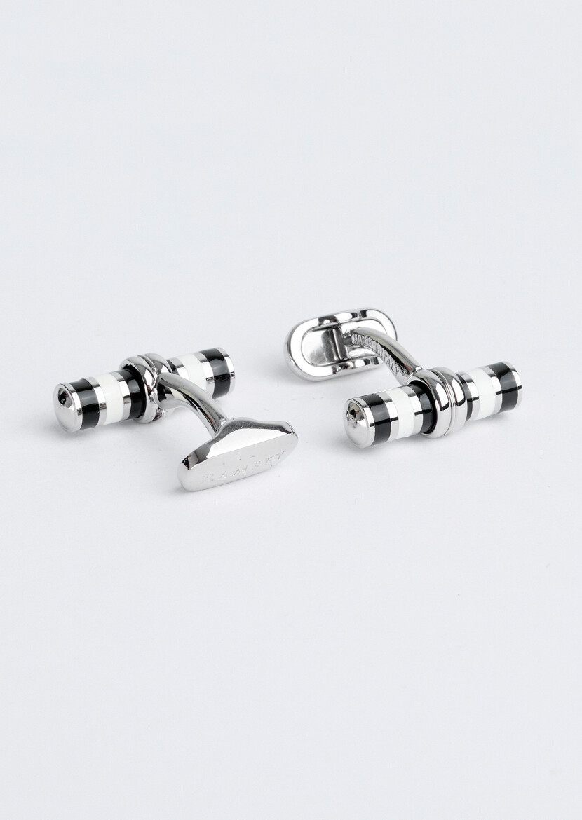 Black Brass Cuff Link - 2