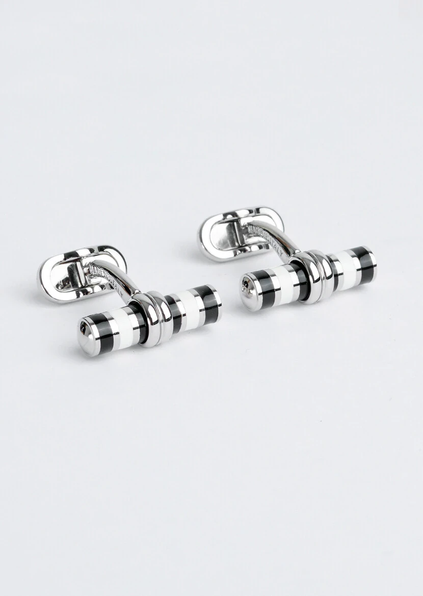 Black Brass Cuff Link - 1