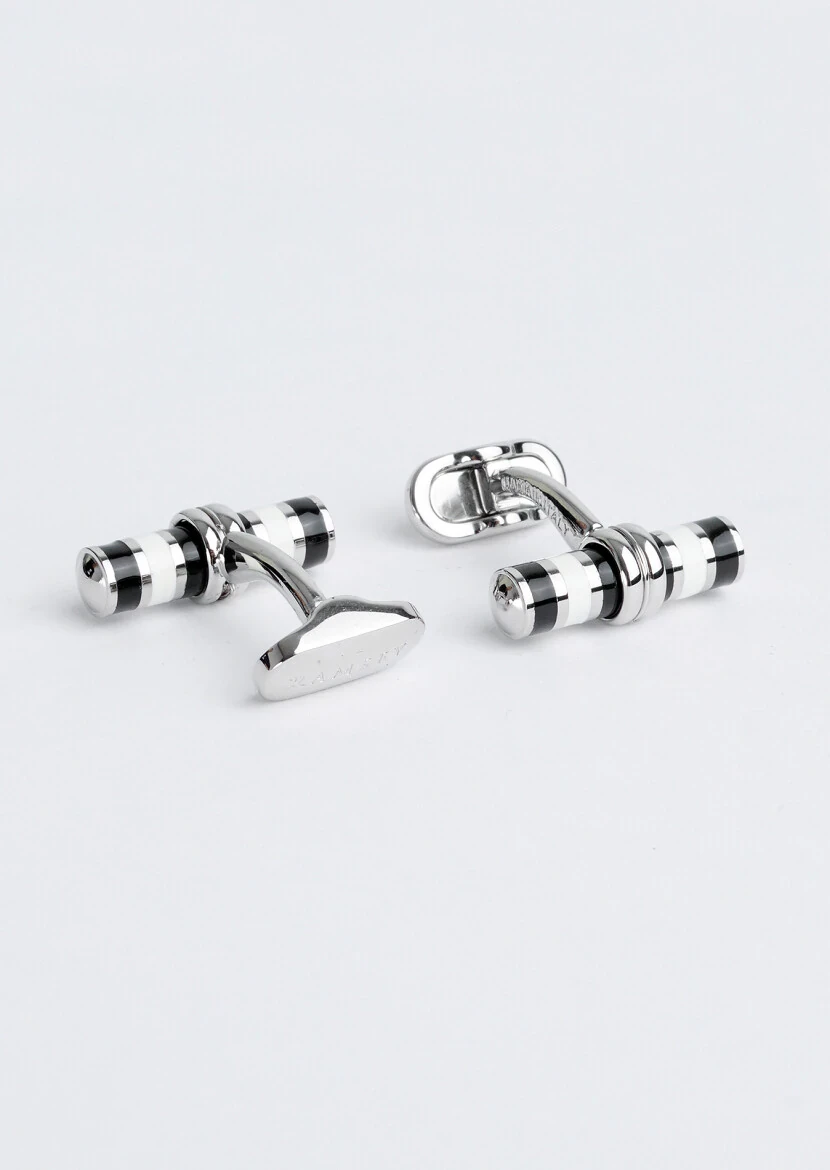 Black Brass Cuff Link - 2