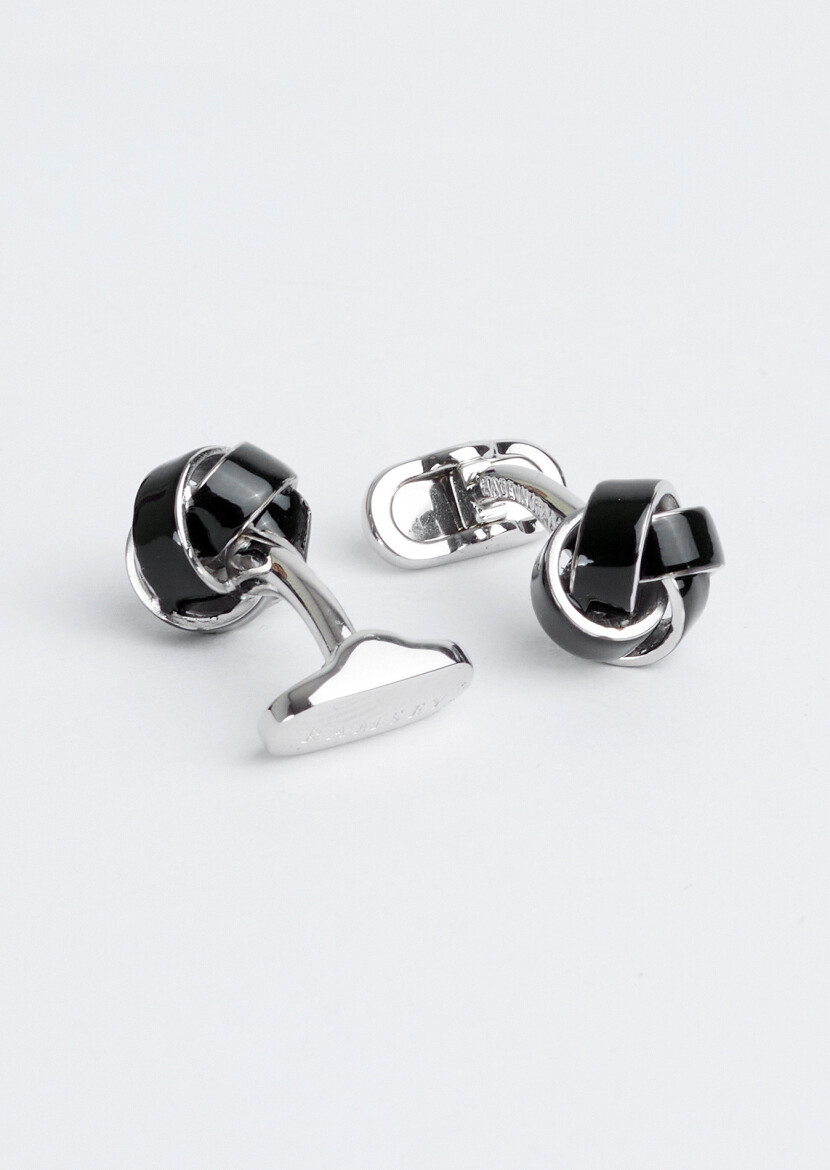 Black Brass Cuff Link - 2