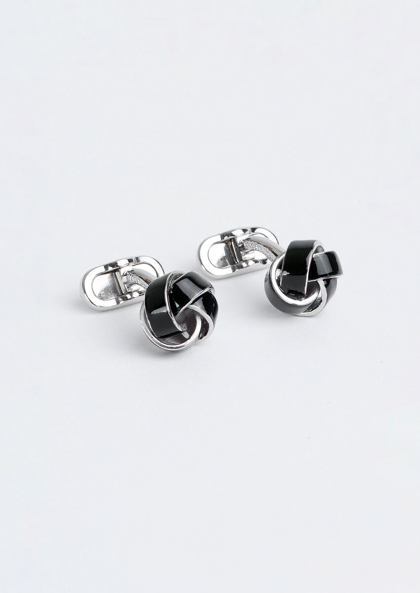 Black Brass Cuff Link - 1