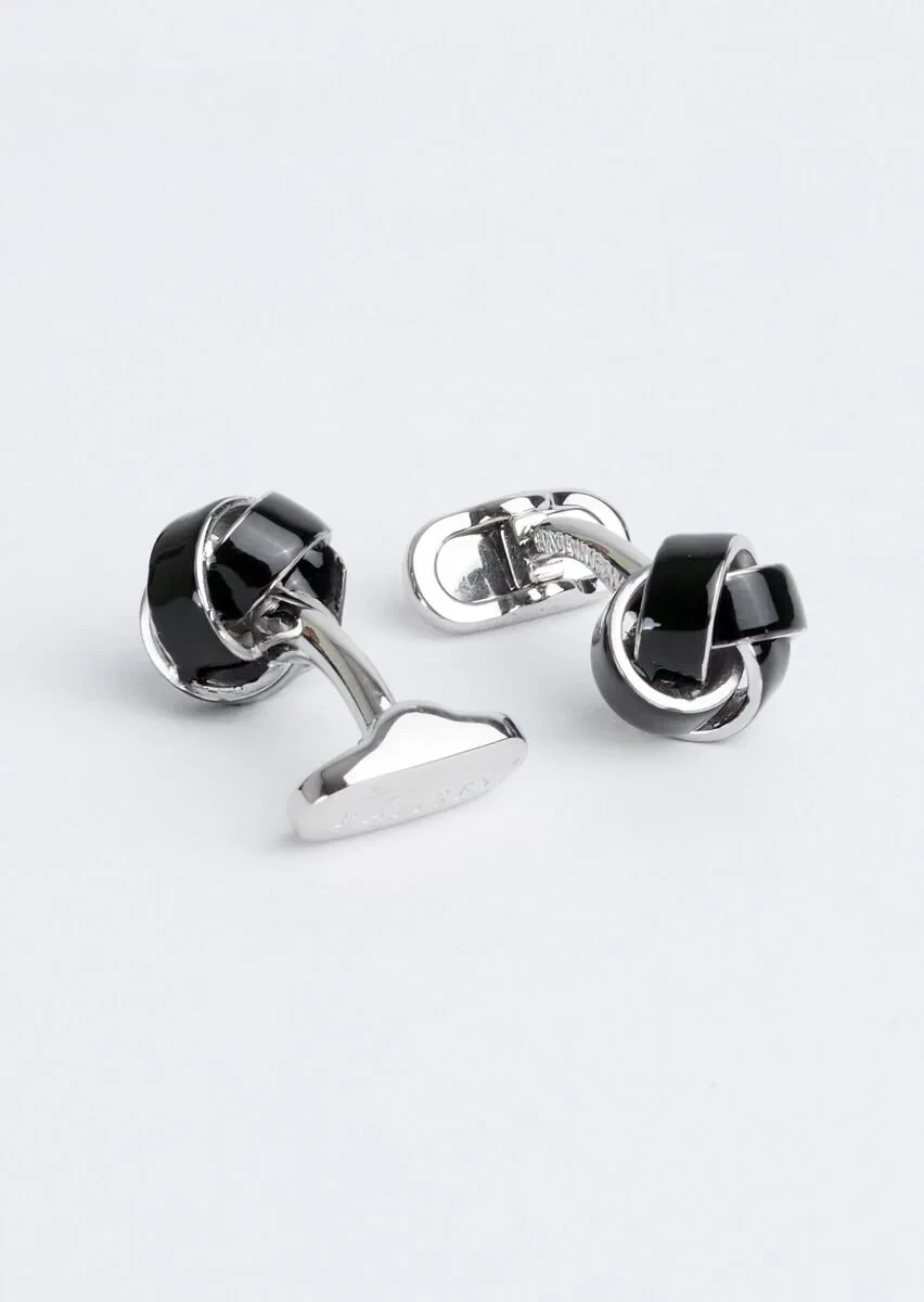 Black Brass Cuff Link - 2
