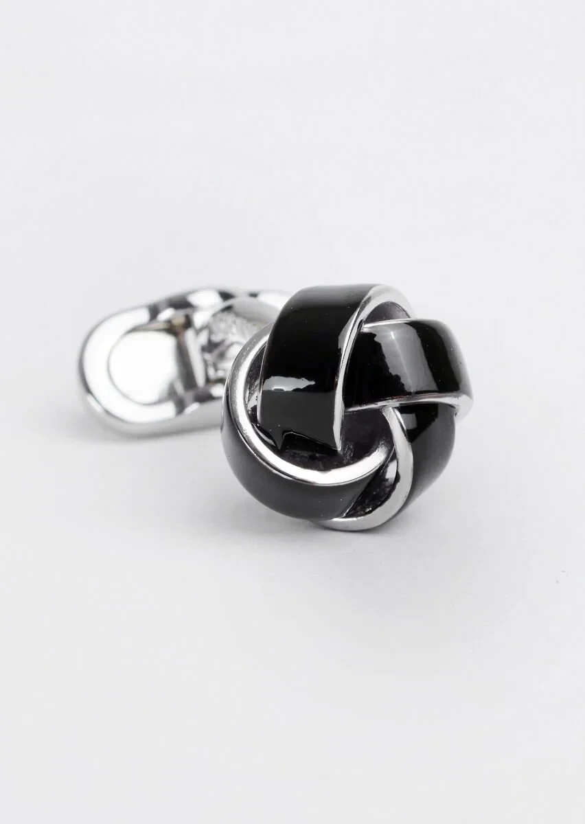 Black Brass Cuff Link - 3