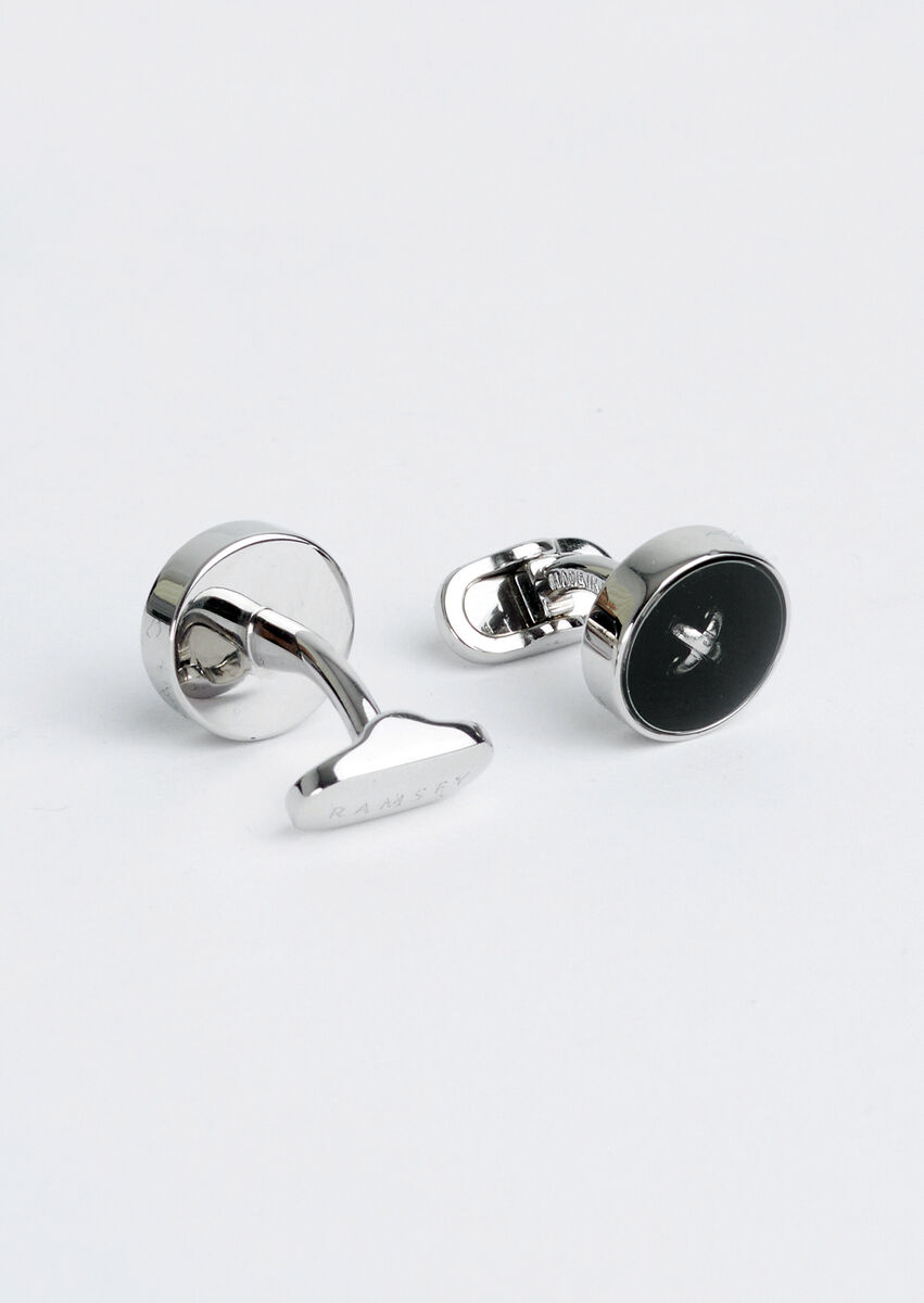 Black Brass Cuff Link - 2