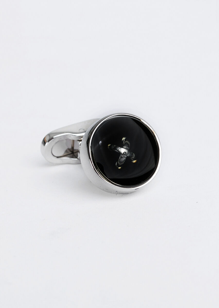 Black Brass Cuff Link - 3