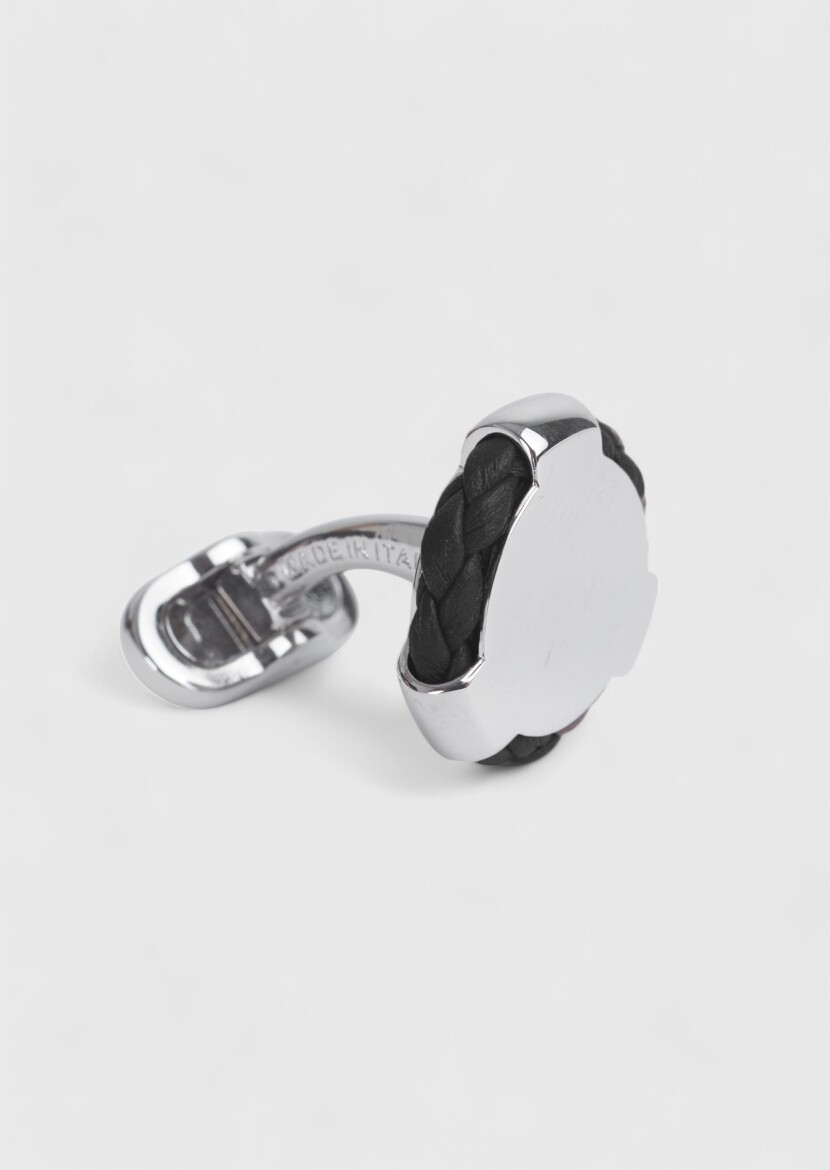 Black Brass Cuff Link - 3