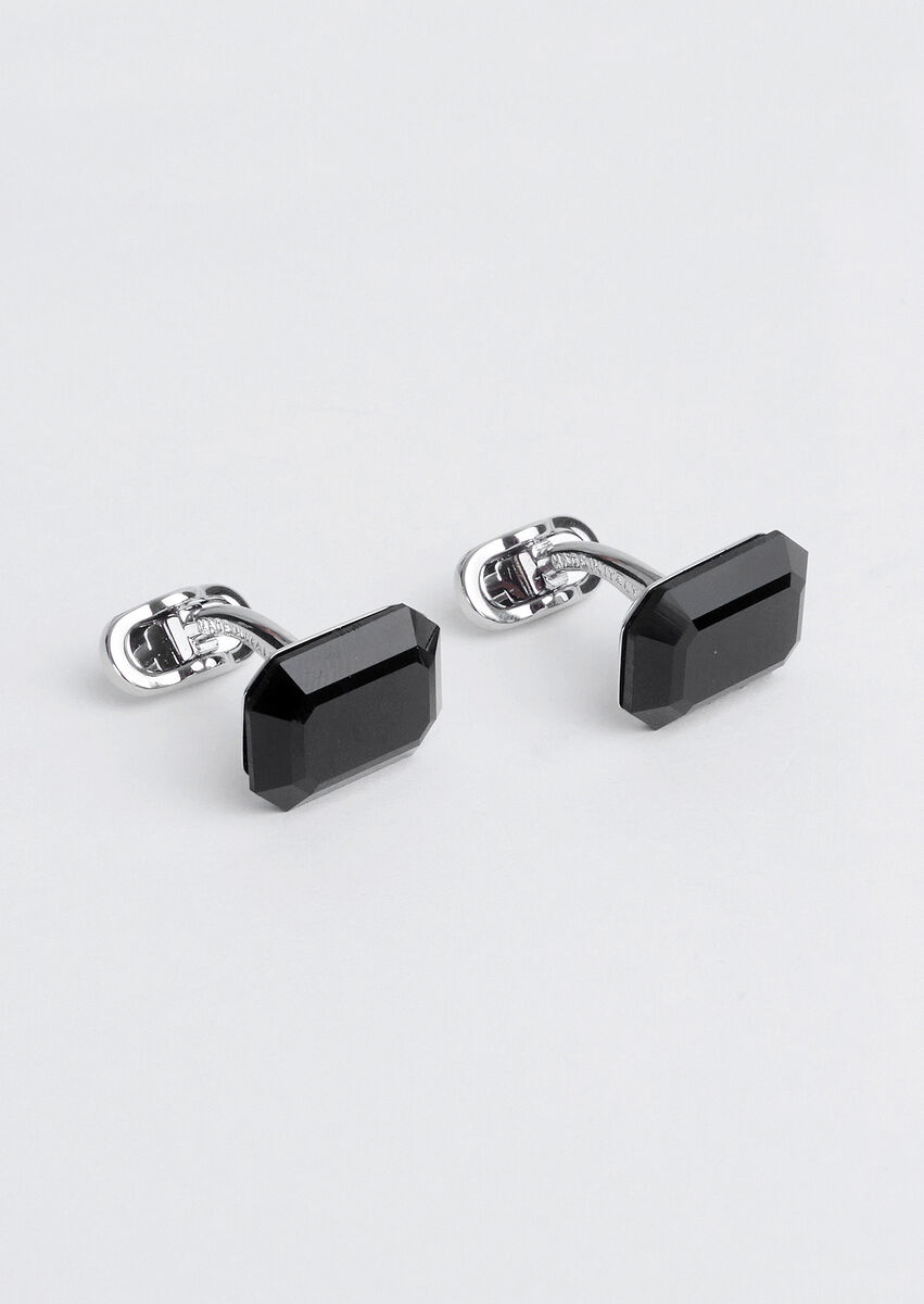 Black Brass Cuff Link - 1