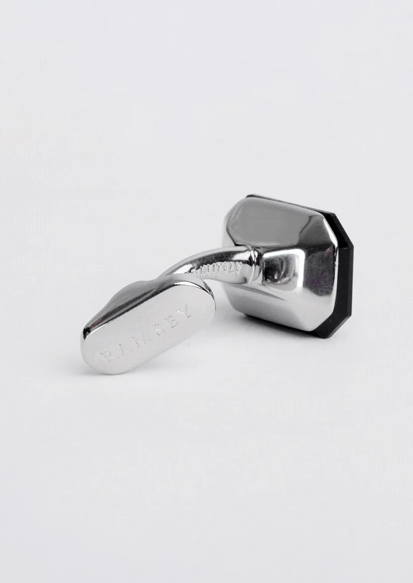 Black Brass Cuff Link - 3