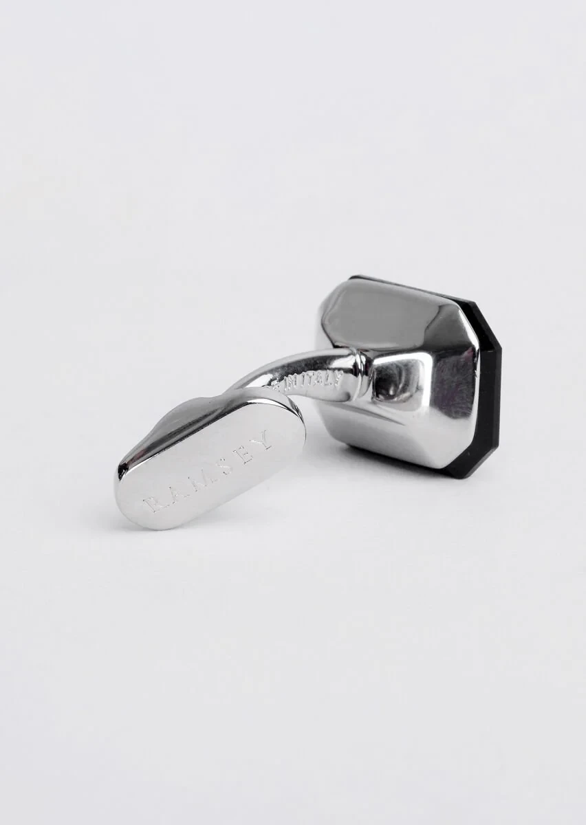 Black Brass Cuff Link - 3