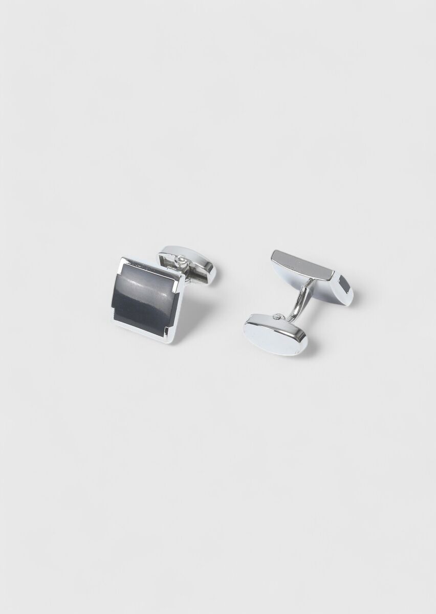 Black Brass Cuff Link - 2