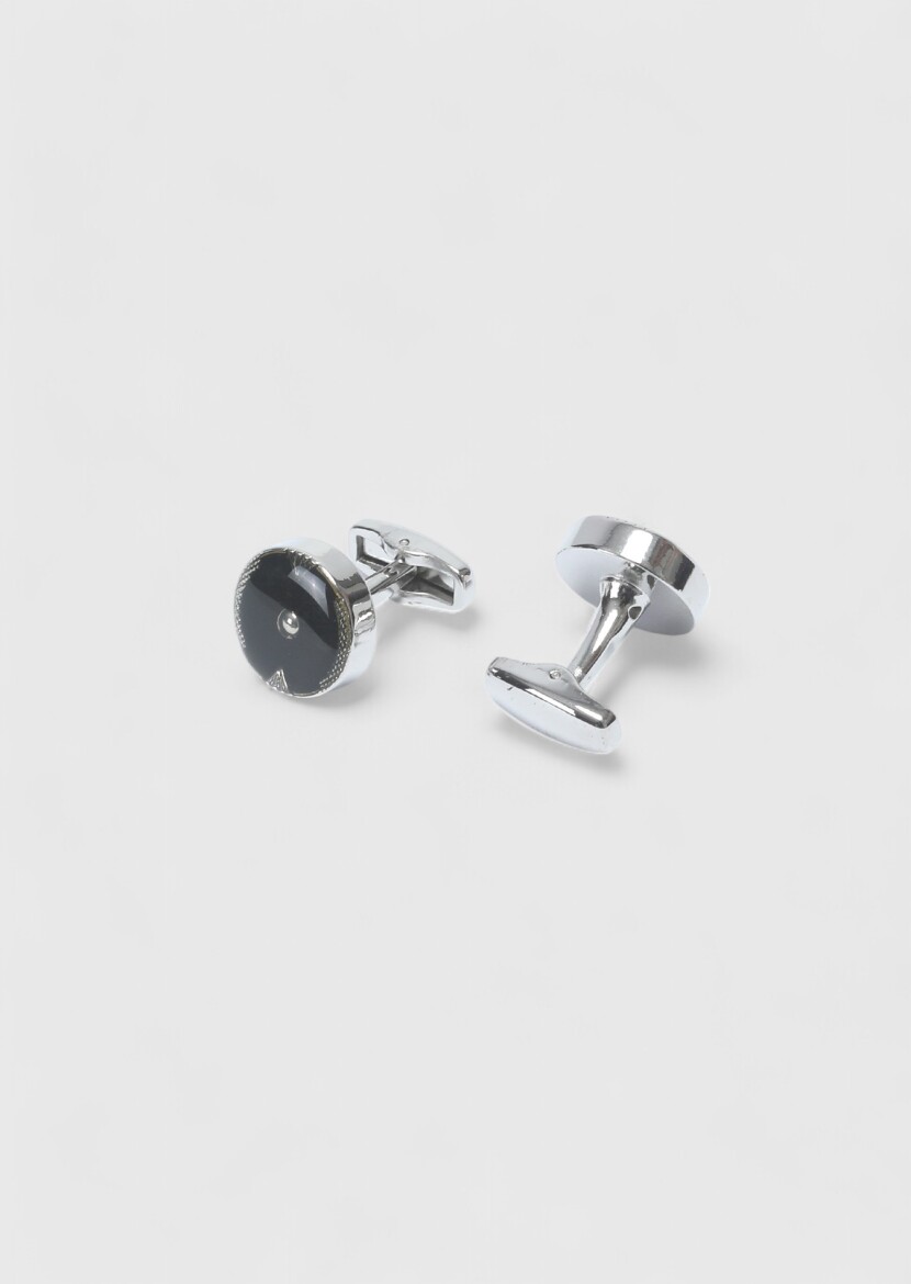 Black Brass Cuff Link - 2