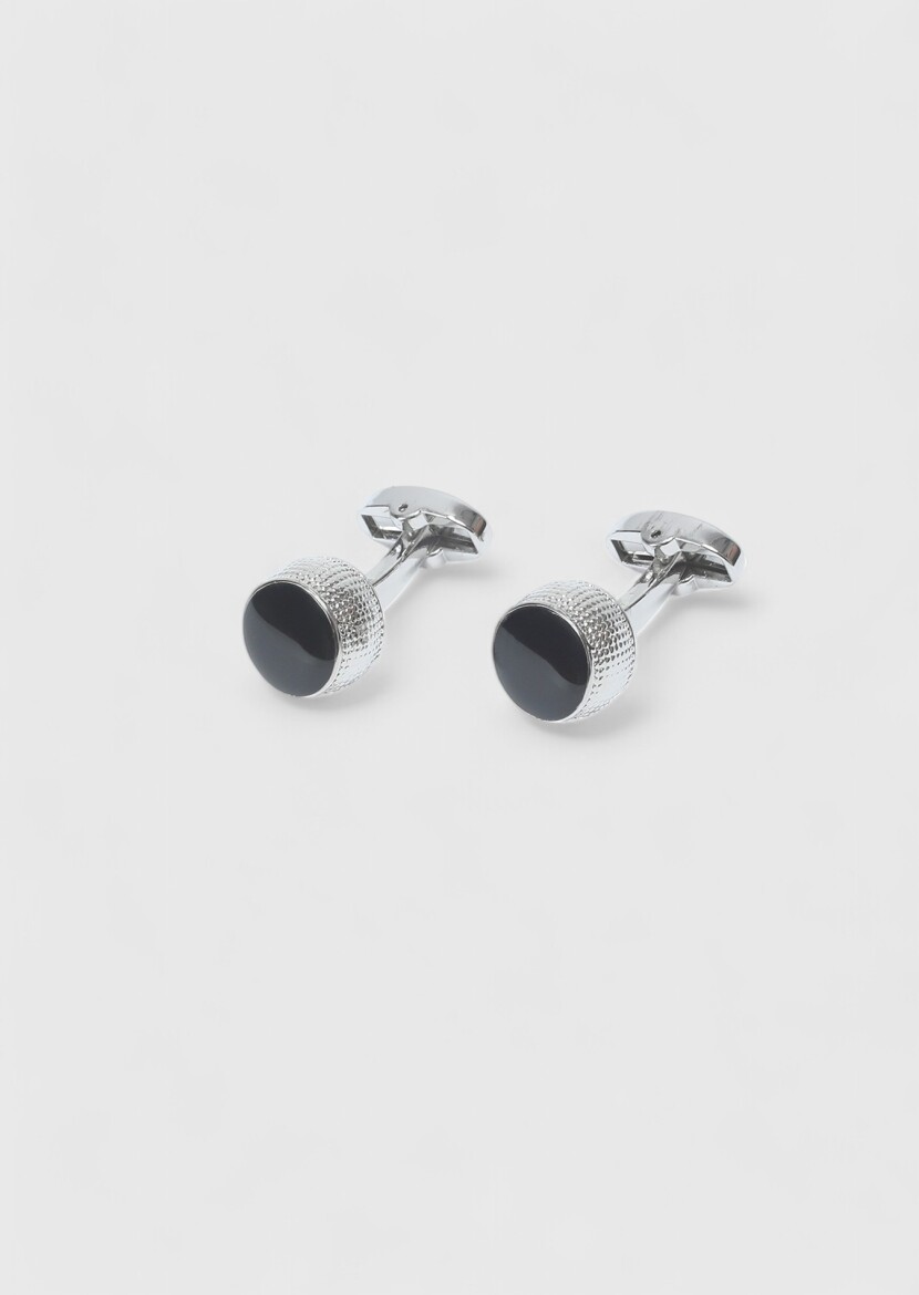 Black Brass Cuff Link - 1