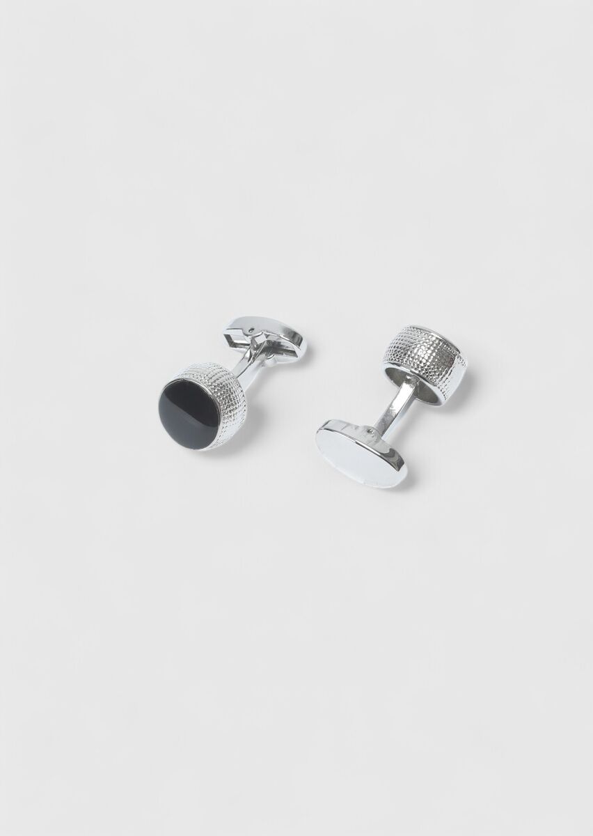 Black Brass Cuff Link - 2