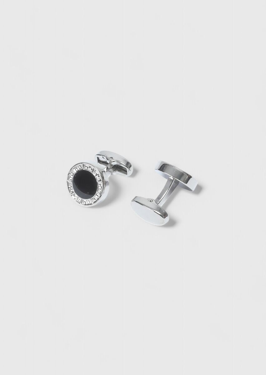 Black Brass Cuff Link - 2