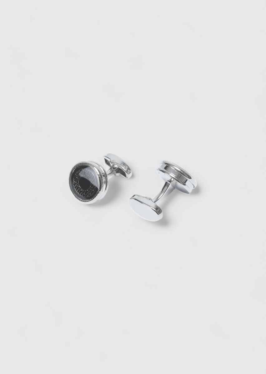 Black Brass Cuff Link - 2