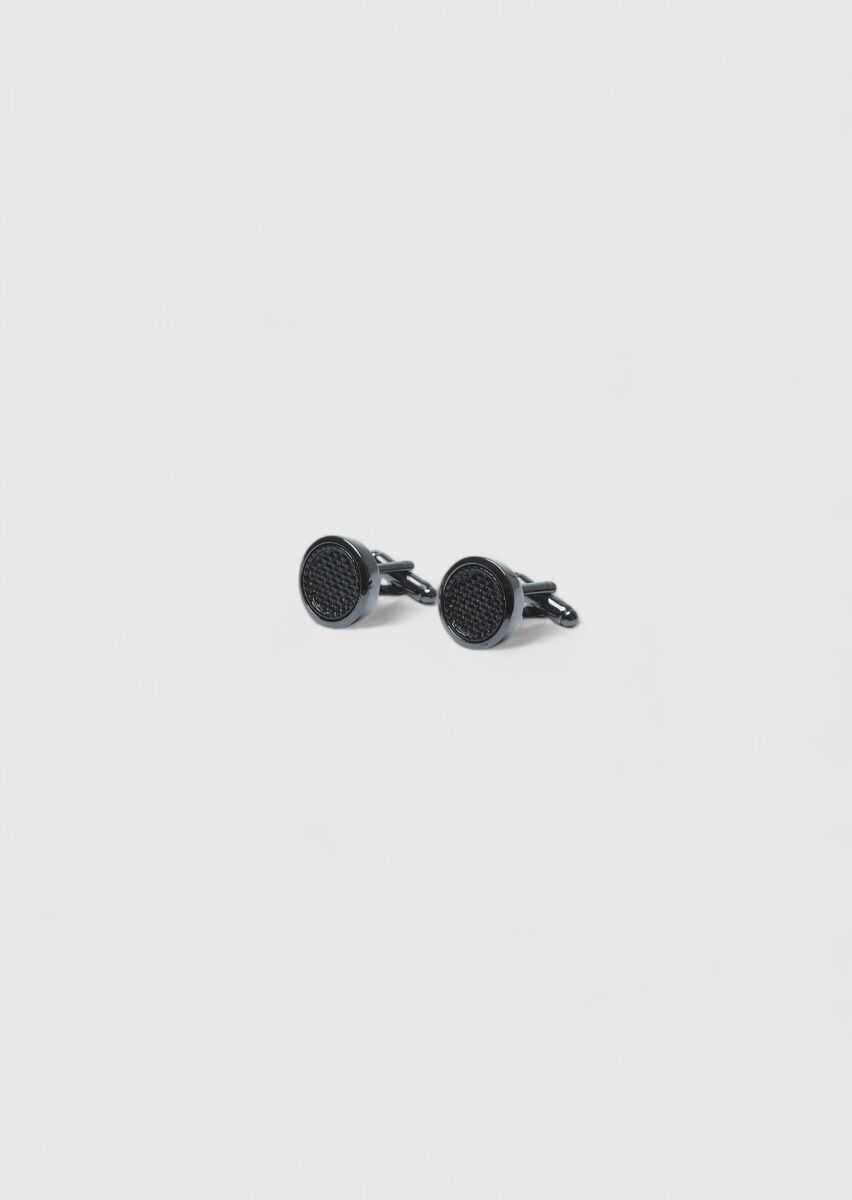 Black Brass Cuff Link - 2