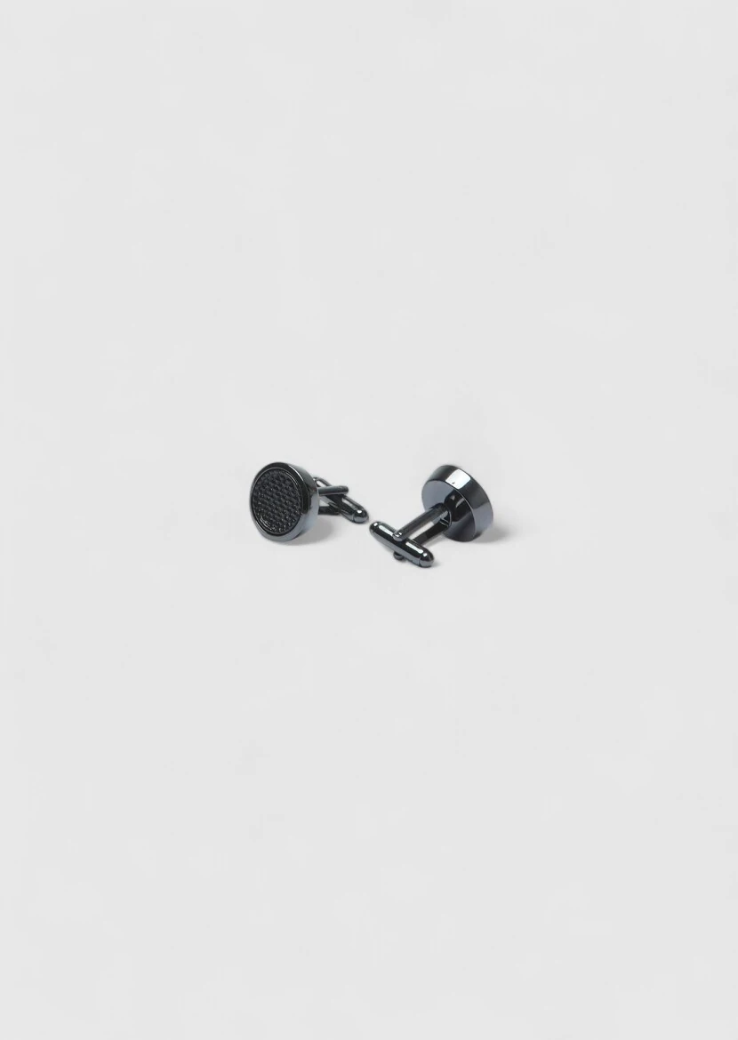 Black Brass Cuff Link - 1