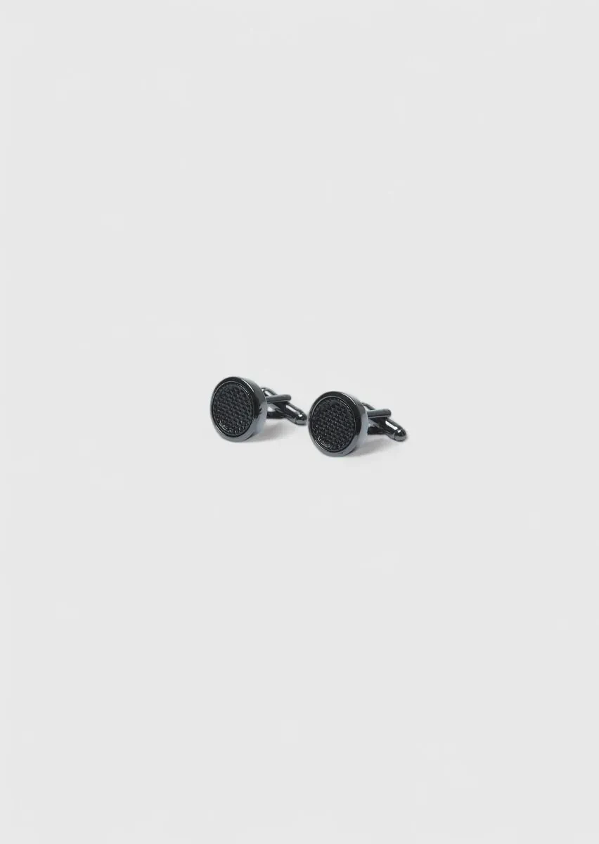 Black Brass Cuff Link - 2
