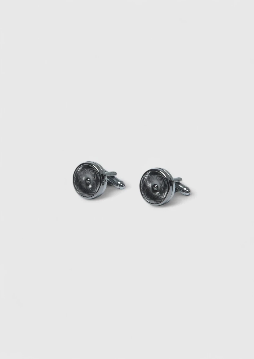 Black Brass Cuff Link - 1