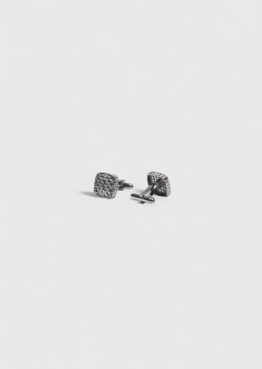 Black Brass Cuff Link - 1