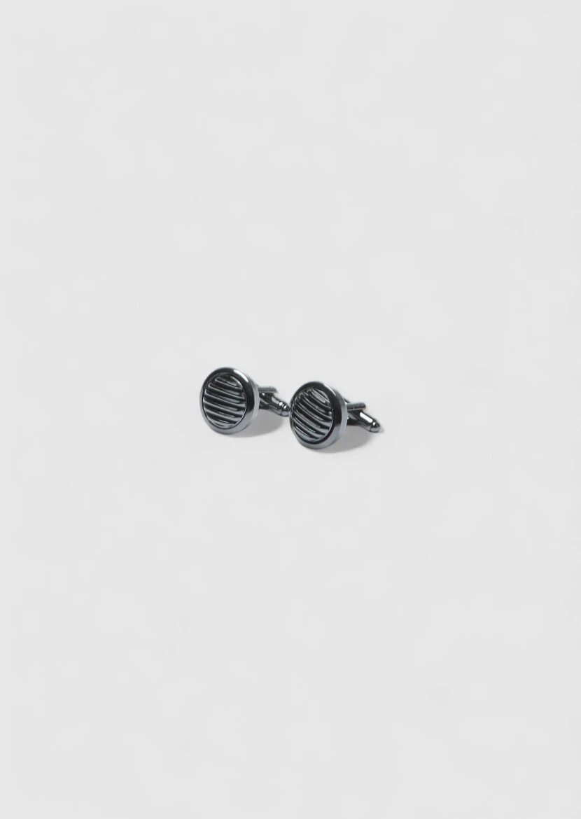 Black Brass Cuff Link 