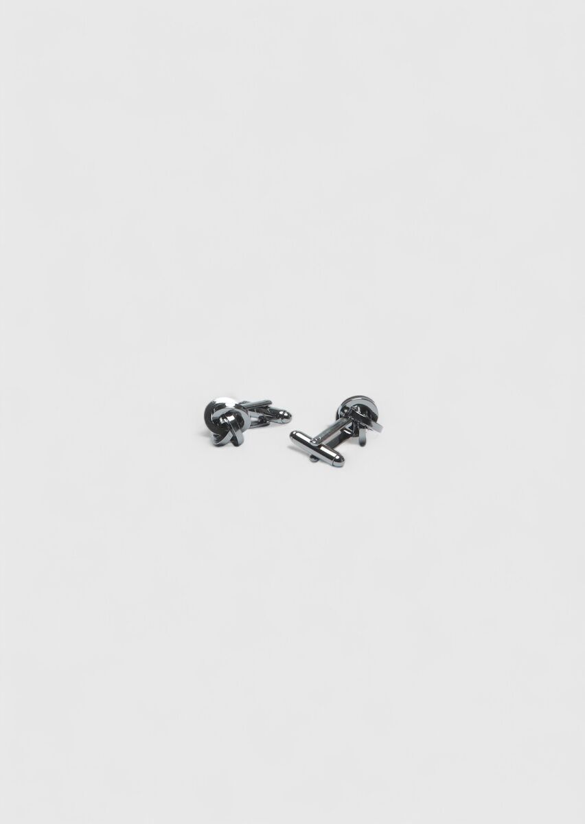 Black Brass Cuff Link - 1