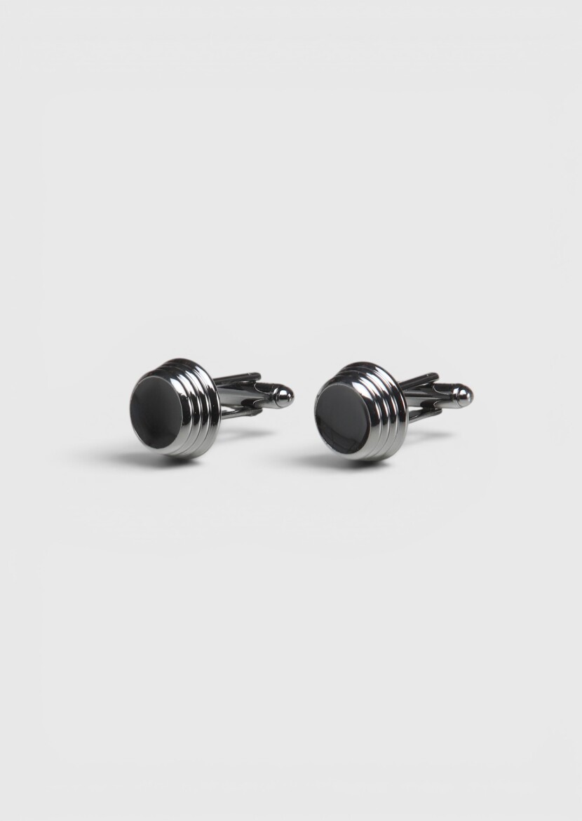 Black Brass Cuff Link 