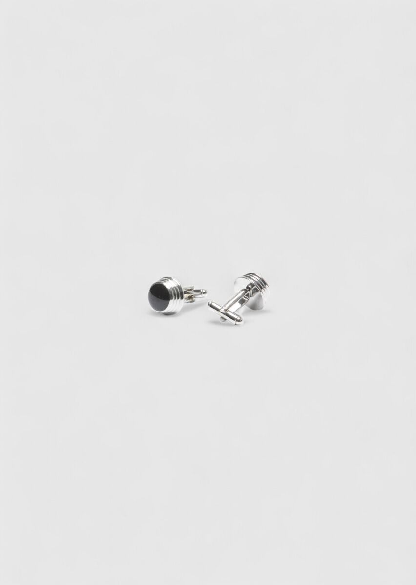 Black Brass Cuff Link - 1