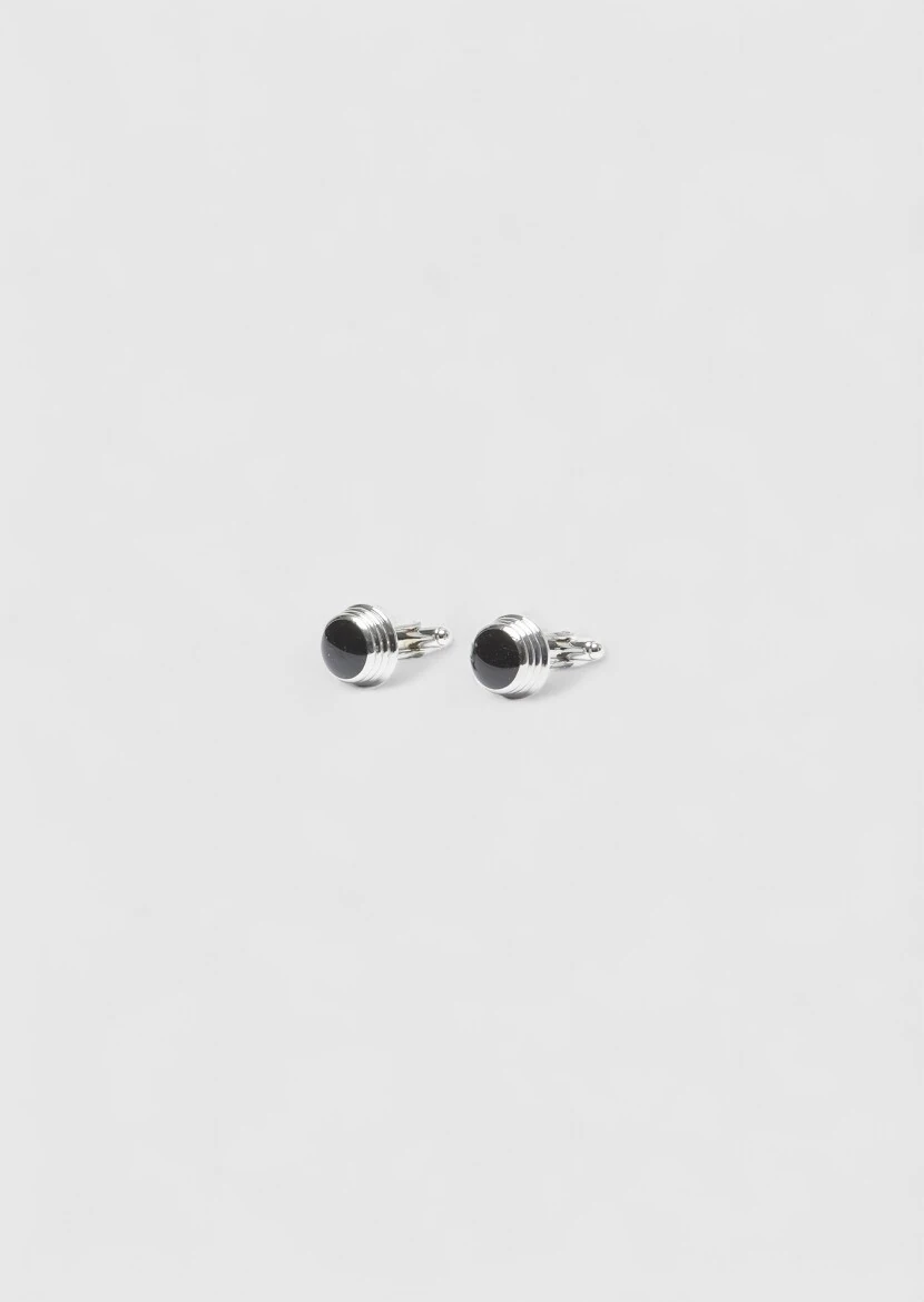 Black Brass Cuff Link - 2
