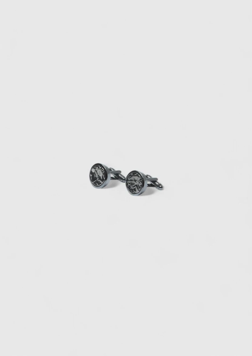 Black Brass Cuff Link - 2