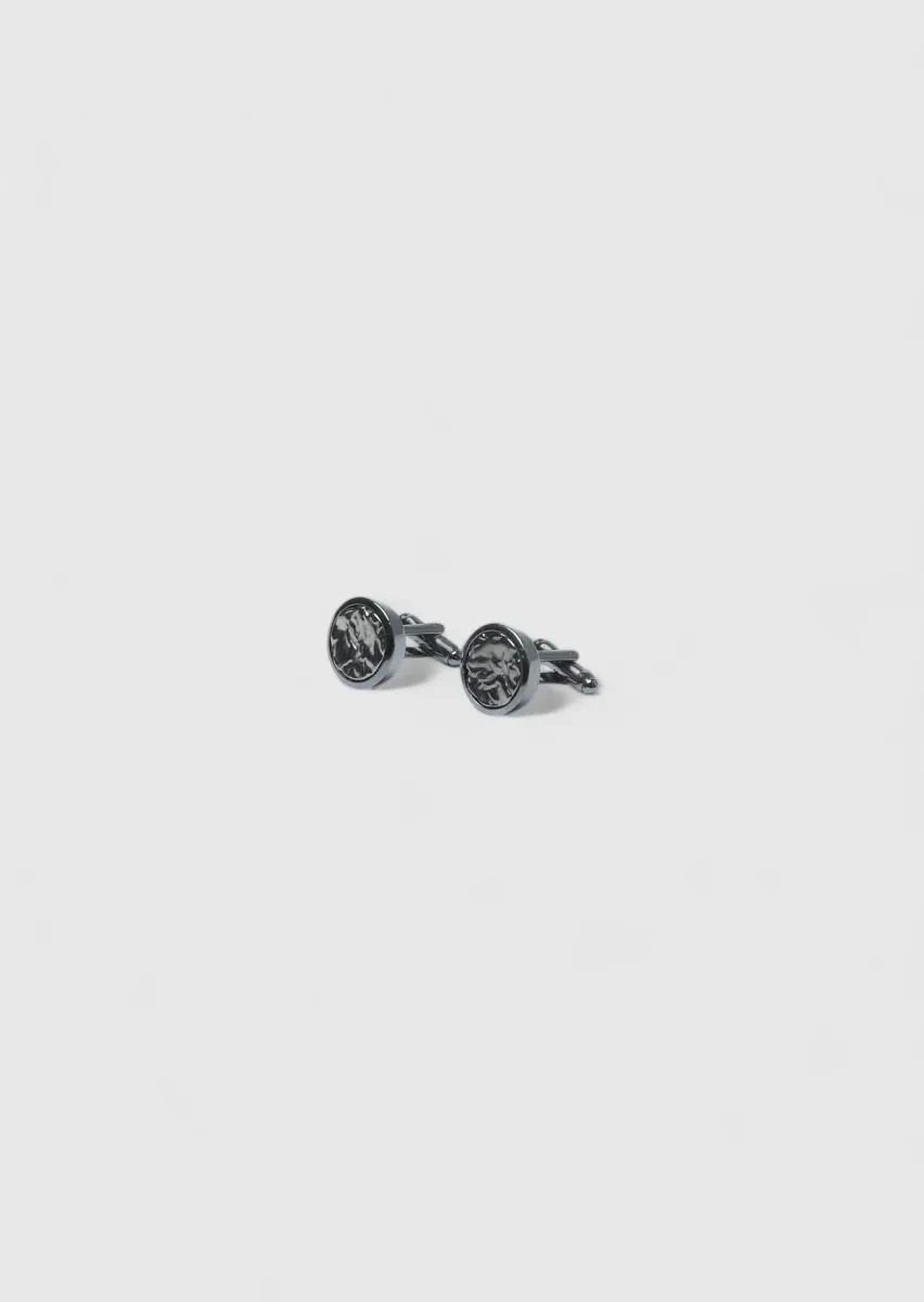 Black Brass Cuff Link - 2