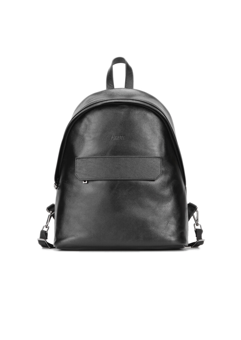 Black Cow Leather Bag - 1