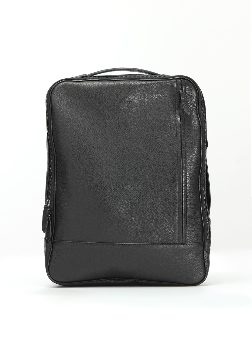 Black Cow Leather Bag - 1